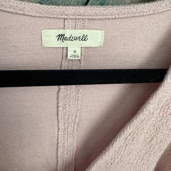 Madewell Pink V-Neck Blouse - Picture 5 of 6